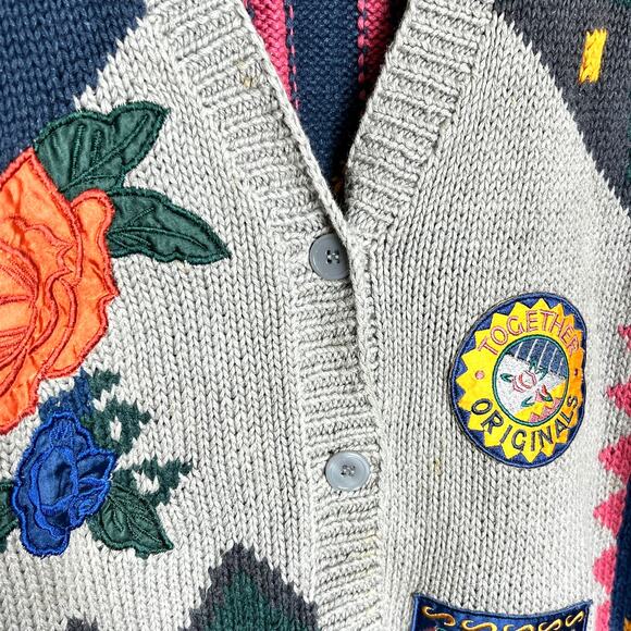 Together Originals Vintage Button Cardigan Sweater Size Large - Picture 11 of 11